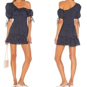 Majorelle Revolve Sonia Mini Dress In Blue Dot Size XS